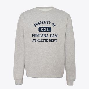 Fontana Dam North Carolina Athletic Dept Crewneck Sweatshirt
