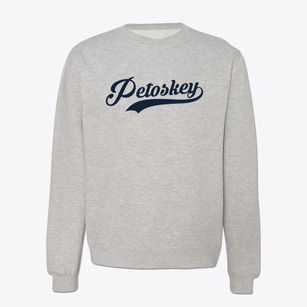 Petoskey Michigan Vintage Team Crewneck Sweatshirt