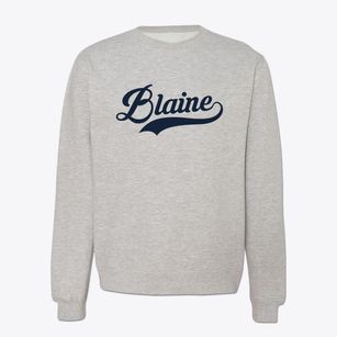Blaine Maine Vintage Team Crewneck Sweatshirt
