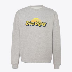 Fort Riley Kansas Sublime Sunset Crewneck Sweatshirt