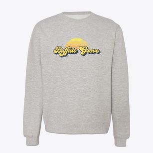 Buffalo Grove Illinois Sublime Sunset Crewneck Sweatshirt