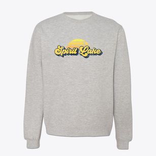 Spirit Lake Idaho Sublime Sunset Crewneck Sweatshirt
