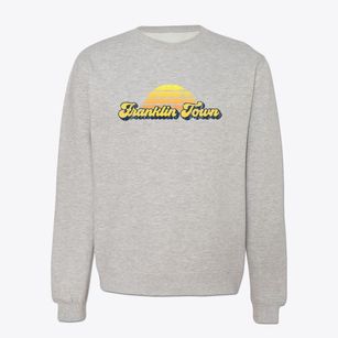 Franklin Town Massachusetts Sublime Sunset Crewneck Sweatshirt