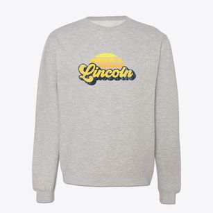 Lincoln Rhode Island Sublime Sunset Crewneck Sweatshirt