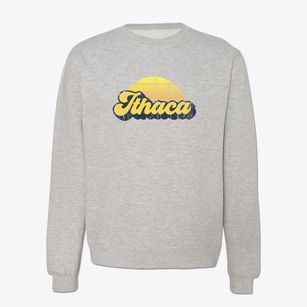 Ithaca Wisconsin Sublime Sunset Crewneck Sweatshirt