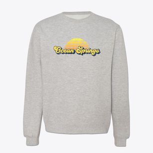 Ocean Springs Mississippi Sublime Sunset Crewneck Sweatshirt