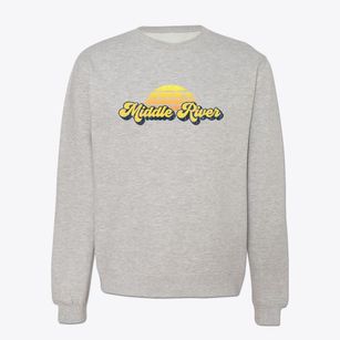Middle River Minnesota Sublime Sunset Crewneck Sweatshirt