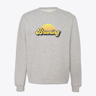 Bruning Nebraska Sublime Sunset Crewneck Sweatshirt
