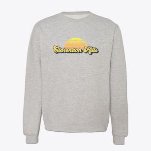 Clarendon Hills Illinois Sublime Sunset Crewneck Sweatshirt