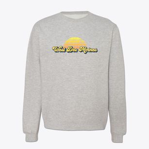 West Des Moines Iowa Sublime Sunset Crewneck Sweatshirt