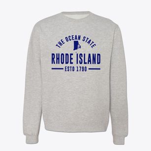  Rhode Island Motto Crewneck Sweatshirt