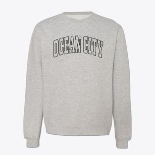 Ocean City Maryland Trendy Block Crewneck Sweatshirt