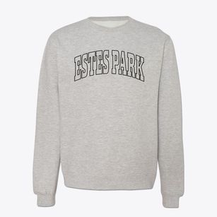 Estes Park Colorado Trendy Block Crewneck Sweatshirt