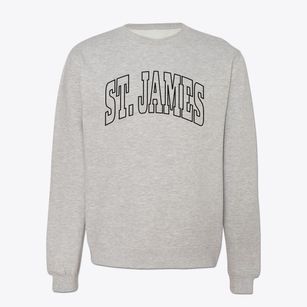 St. James North Carolina Trendy Block Crewneck Sweatshirt
