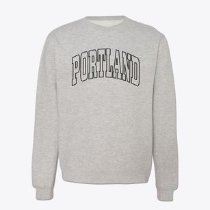 Portland New York Trendy Block Crewneck Sweatshirt