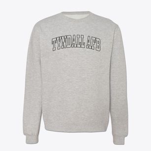 Tyndall Afb Florida Trendy Block Crewneck Sweatshirt