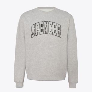 Spencer North Carolina Trendy Block Crewneck Sweatshirt