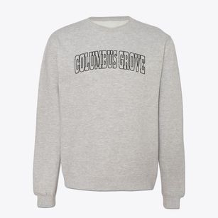 Columbus Grove Ohio Trendy Block Crewneck Sweatshirt