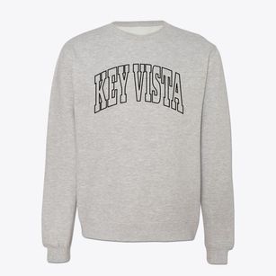 Key Vista Florida Trendy Block Crewneck Sweatshirt
