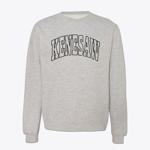 Kenesaw Nebraska Trendy Block Crewneck Sweatshirt