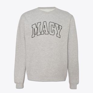 Macy Nebraska Trendy Block Crewneck Sweatshirt