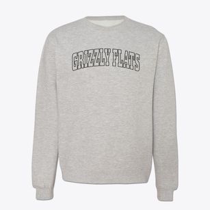 Grizzly Flats California Trendy Block Crewneck Sweatshirt