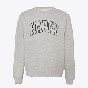 Happy Texas Trendy Block Crewneck Sweatshirt