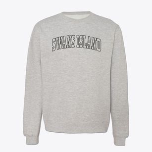 Swans Island Maine Trendy Block Crewneck Sweatshirt