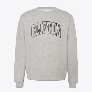 Clifton Virginia Trendy Block Crewneck Sweatshirt