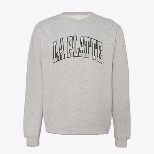 La Platte Nebraska Trendy Block Crewneck Sweatshirt
