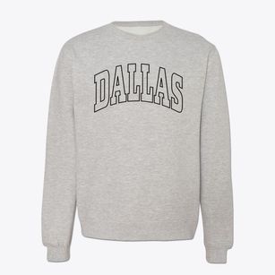 Dallas Georgia Trendy Block Crewneck Sweatshirt