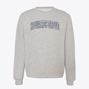 Howards Grove Wisconsin Trendy Block Crewneck Sweatshirt