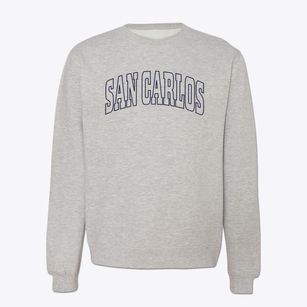 San Carlos Texas Trendy Block Crewneck Sweatshirt
