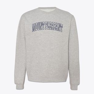 Mount Pleasant North Carolina Trendy Block Crewneck Sweatshirt