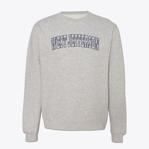 West Jefferson North Carolina Trendy Block Crewneck Sweatshirt