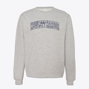 Hewlett Harbor New York Trendy Block Crewneck Sweatshirt