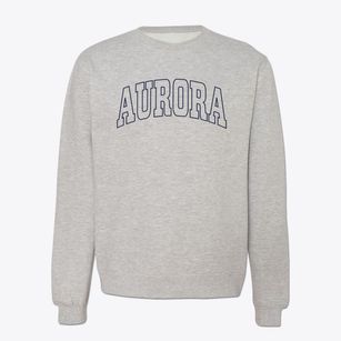 Aurora Wisconsin Trendy Block Crewneck Sweatshirt