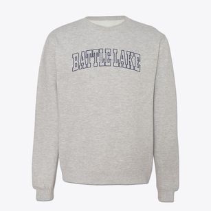 Battle Lake Minnesota Trendy Block Crewneck Sweatshirt