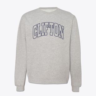 Clifton New York Trendy Block Crewneck Sweatshirt