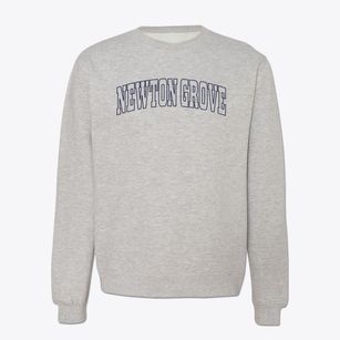 Newton Grove North Carolina Trendy Block Crewneck Sweatshirt