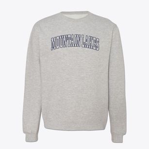 Mountain Lakes New Hampshire Trendy Block Crewneck Sweatshirt