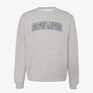 Bolton Landing New York Trendy Block Crewneck Sweatshirt