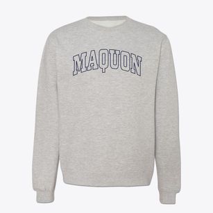 Maquon Illinois Trendy Block Crewneck Sweatshirt