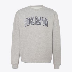 Boca Raton Florida Trendy Block Crewneck Sweatshirt