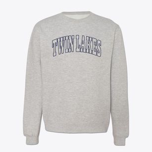 Twin Lakes Minnesota Trendy Block Crewneck Sweatshirt