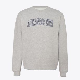 Arkansas City Kansas Trendy Block Crewneck Sweatshirt