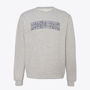 Redondo Beach California Trendy Block Crewneck Sweatshirt