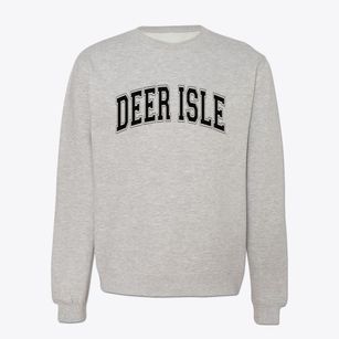 Deer Isle Maine Varsity Crewneck Sweatshirt