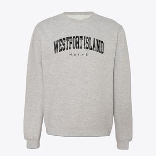 Westport Island Maine Urban Vibe Crewneck Sweatshirt