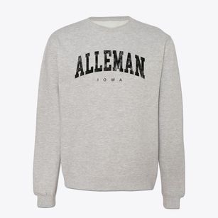 Alleman Iowa Urban Vibe Crewneck Sweatshirt